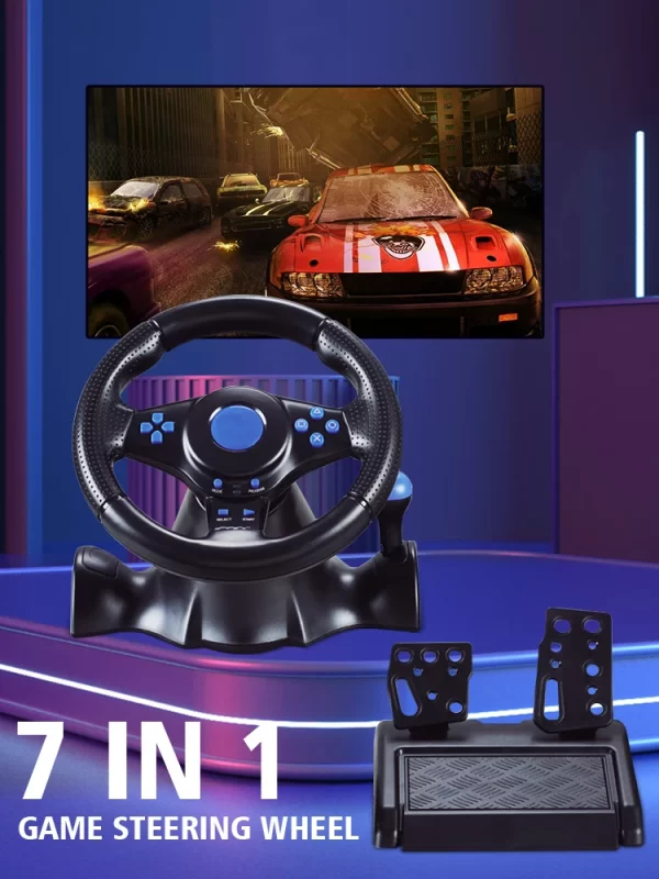 DATA FROG – contrôleur de vibrations au volant de course, pédale de voiture Simracing pour Nintendo Switch Playstation4 PS4 Xbox One PC – Image 5