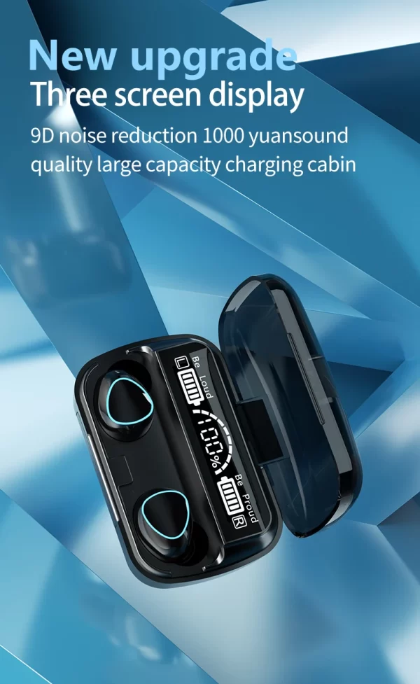 Casque Bluetooth M10 TWS avec boîtier de charge, écouteurs sans fil avec microphone, stéréo 9D, écouteurs de sport étanches, casque – Image 8