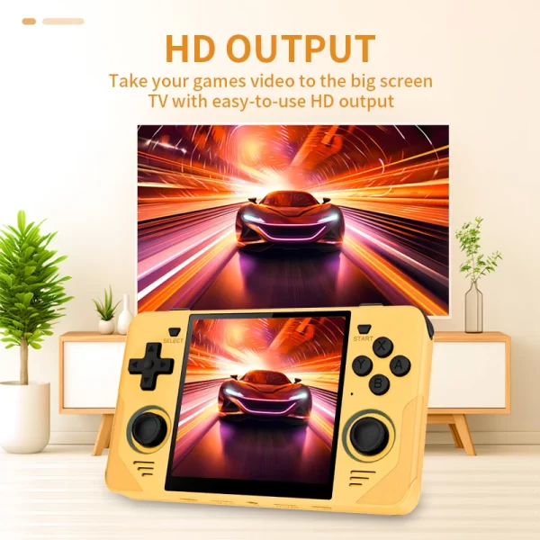 POWKIDDY-Console de jeu RGB30 jaune, 720x720, écran Ips 4 pouces, WiFi intégré, RK3566, Open-Source, Retro Determiner, Cadeaux pour enfants – Image 3