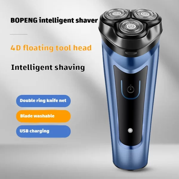 Rasoir pour hommes USB rasoir électrique puissant barbe Machine à raser rasoir électrique Rechargeable étanche – Image 2