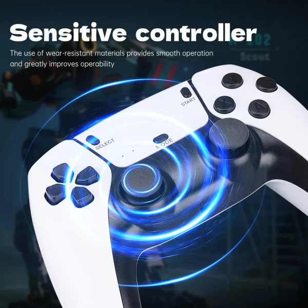 M15 4K Jeu Bâton Mini Rétro Jeu Vidéo Console Intégré 30000 Jeux Sans Fil Gamepads Jeu Vidéo Contrôleur Support 2 Joueur – Image 4