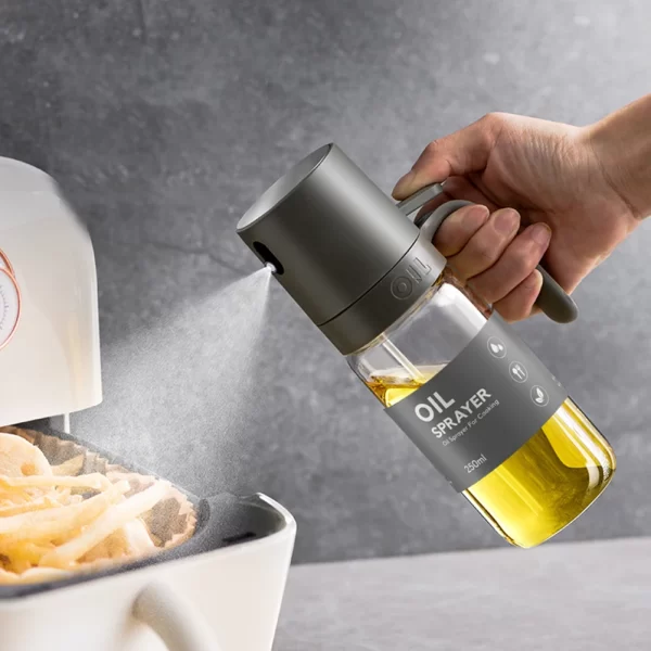 Distributeur d'huile d'olive polyvalent de 250ML, pulvérisateur d'huile d'olive, bouteilles de pulvérisation rechargeables antirouille pour friteuse à Air, cuisson à griller – Image 6