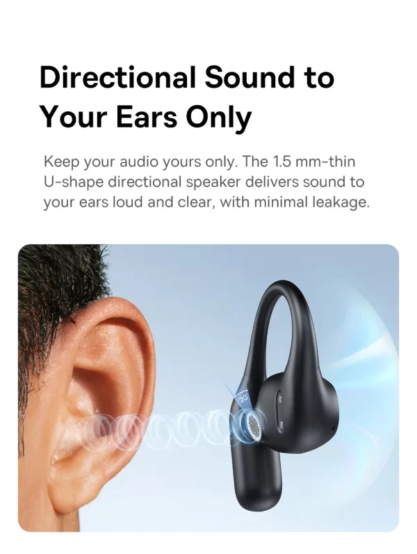 Baseus Eli 2i Fit écouteurs à oreille ouverte véritable sans fil Bluetooth 6.0 crochets d'oreille écouteurs IPX5 étanche sport écouteurs basse Boost – Image 14
