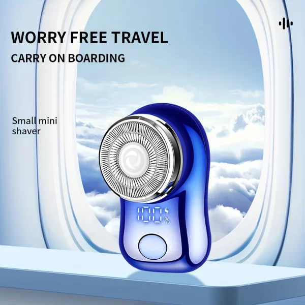 Rasoir électrique à capsules pour hommes, Mini rasoir électrique Portable de rasage, rasoir intelligent d'extérieur Portable de Type poche – Image 5