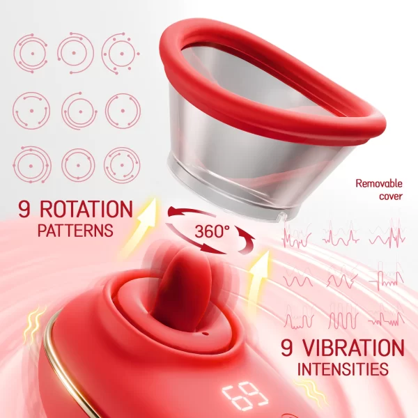 Vibromasseur clitoridien sucer et lécher la langue, jouet sexuel pour femmes, stimulateur de mamelon et de vagin, orgasme, chatte, pipe, Masturbation féminine – Image 3