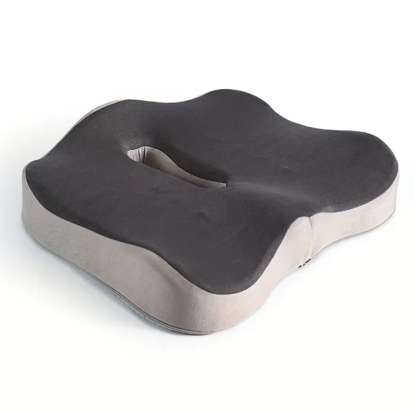 Coussin de siège en mousse à mémoire de forme, avec un coussin de pression ergonomique à rainure centrale – Image 8