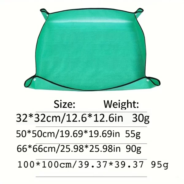 1 pièces tapis de plantation 50 cm -100 cm tapis d'empotage de jardinage pliable plante de jardin Pot de fleur transplantation tapis imperméables – Image 6