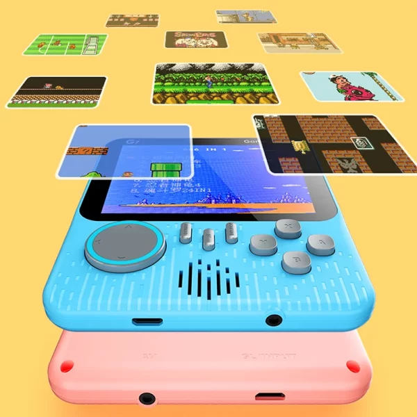 ​ Schéma de couleurs Macaron, écran couleur TFT de 3.5 pouces, Console Portable rétro nostalgique, Support couleur HD, préchargé, 666 jeux ​ – Image 6