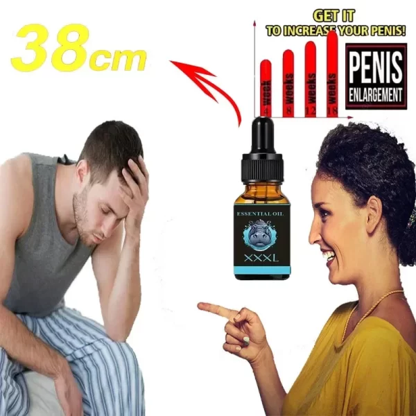 Épaississement permanent du pénis, augmenter la croissance XXL, Massage d'agrandissement, lubrifiant pour l'érection du coq pour hommes, extraits de plantes, huile de Massage – Image 4