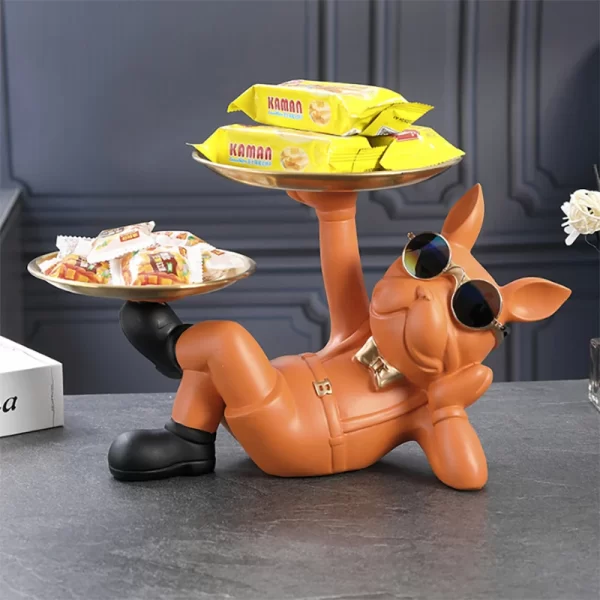Figurines d'animaux bouledogue, Sculpture de chien Cool, décor de salon, salle d'étude, chambre à coucher, accessoires de décoration intérieure de maison – Image 4