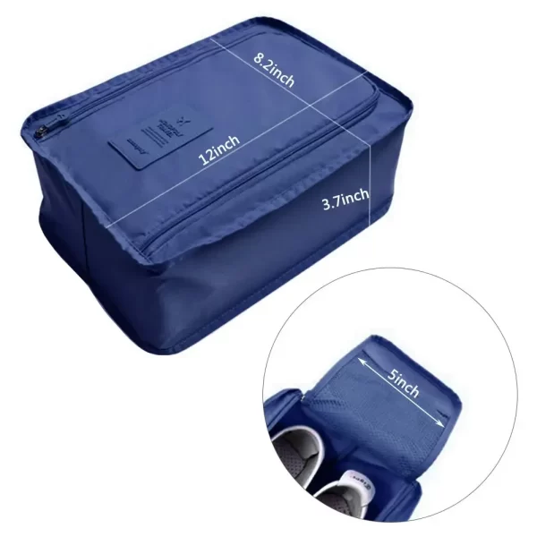 5/1 pièces Portable pliant petit sac à chaussures sac de rangement de voyage sac de rangement de chaussures multifonctionnel étanche plage voyage sac à chaussures – Image 6