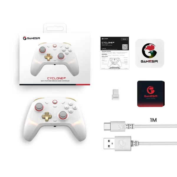 Contrôleur sans fil GameSir Cyclone 2 pour Nintendo Switch 2 / iPhone / Android, manette de jeu Bluetooth avec manette à effet Hall – Image 11