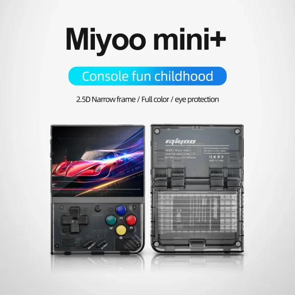 MIYOO-Console de jeu portable Mini Plus, console de jeu rétro, V2, écran Mini + IPS, console de jeu vidéo classique, système Linux, cadeau pour enfants – Image 6