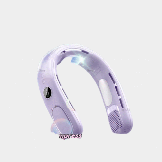 Xiaomi 5 vitesses Ventilateur de col suspendu Portable Bladeless Mini Rechargeable Mute LED Affichage numérique Électrique 40000mAh Ventilateurs Air Cooler