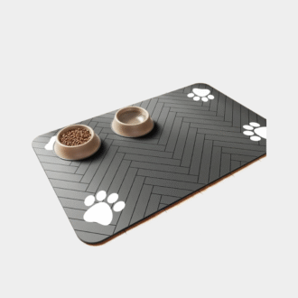 S (petit chaton), M, L bsorbent Pet Feeding Mat, Placemat imperméable pour chien& Nourriture de chat& Bols d'eau, soutien en caoutchouc à séchage rapide