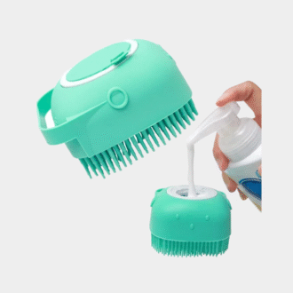 Pet Dog Shampoo Brush 2.7oz 80ml Cat Massage Peigne De toilettage Scrubber pour le bain Cheveux courts en caoutchouc en silicone doux