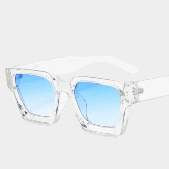 JNPCXI Mode Square Femmes Lunettes de soleil de luxe rétro Gradient Blue Designer Hommes Tendance Lunettes de soleil Ombres UV400