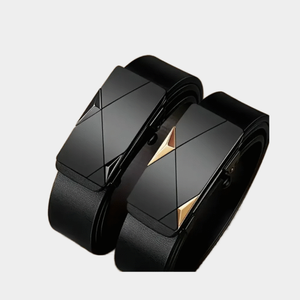 Ceinture en cuir PU élégante pour hommes - ceintures de mode pour la vie quotidienne, les loisirs, la fête, le festival, le travail et la boucle automatique des affaires