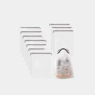 10PCS Portable Shoes Stockage Drawstring Eco Stockage Bag pour divers bagages de maquillage de voyage imperméable à l'eau sac de stockage en plastique transparent