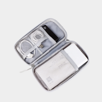 Organiseur de câble portable sac de stockage imperméable pour banque d'alimentation étui de câble numérique écouteur Oxford étui de support d'écouteur en tissu