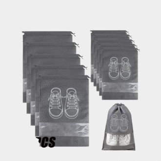 5 / 10PCS sac d'organisation de stockage de chaussures sac de poussière de chaussures non tissé sac de chaussures de voyage portable sac de chaussures de stockage d'emballage organisateurs de poche