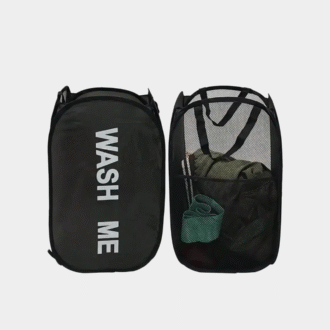 Mesh portable Pop Up Laundry Hamper Large ouverture ventilable pliable panier de lavage économiseur d'espace Dormitory Voyage articles de salle de bain