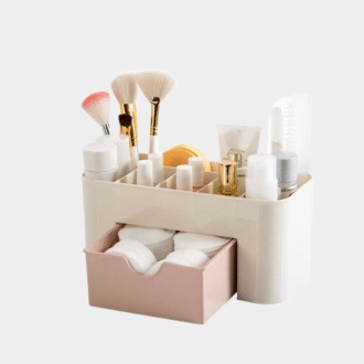 Maquillage organisateur boîte de stockage avec tiroir coton swab stick boîte de stockage organisateur de rouge à lèvres maquillage acrylique plastique