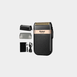 Kemei rasoir électrique pour hommes étanche double lame alternative sans fil rasoir USB Rechargeable Machine à raser barbier tondeuse
