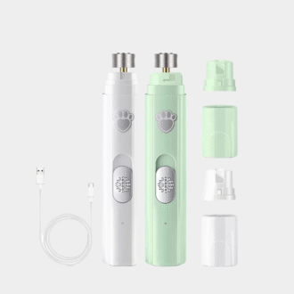Broyeur à ongles électrique pour chien, coupe-ongles pour animaux de compagnie, Rechargeable par USB, indolore avec roue de polissage pour petits/grands animaux de compagnie
