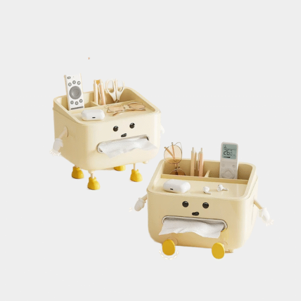 Boîte à serviettes en papier pour la rentrée scolaire, boîte de rangement de bureau multifonction pour dortoir d'étudiants, salon, chambre à coucher, chevet