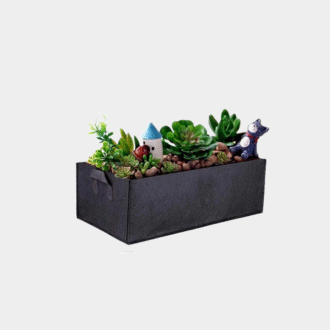Seau de culture carré en feutre, sac de croissance des plantes, sac de culture multifonctionnel en feutre Non tissé pour plantes végétales