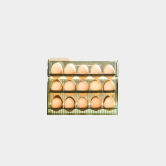 Boîte de rangement pour réfrigérateur d'œufs de cuisine de grande capacité, organisateur de plateau à œufs multicouche Portable, porte-œufs pratique à ouverture/fermeture