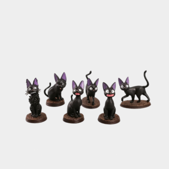 6 pièces/ensemble dessin animé chat noir Jiji Gigi Figure PVC Action jouet poupée modèle ensemble chat noir Hayao Miyazaki Figure jouet enfants cadeau d'anniversaire