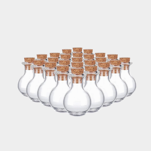 Petites bouteilles en verre, 10 pièces, bouteille de Potion Miniature, Mini flacons en verre de liège pour mariage