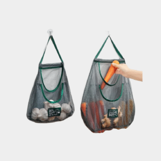 Sacs de rangement réutilisables, sac en maille suspendu de cuisine, filet de rangement de fruits et légumes pour la maison, pour gingembre, ail, pommes de terre, oignons