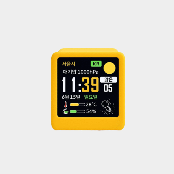 Mini nouvelle horloge météo animée de bureau WiFi, ornement créatif, Station météo multifonctionnelle