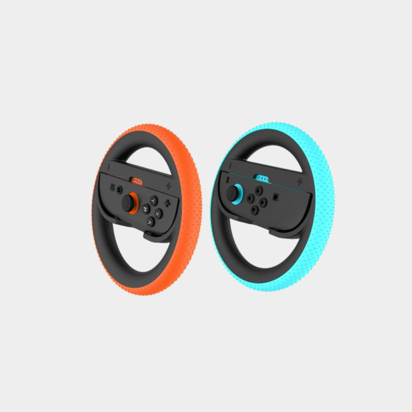 Pour Nintendo Switch 2 Joy Con roue de poignée anti-rayures 2 pièces volants de course contrôleur de jeu antidérapant roue de course