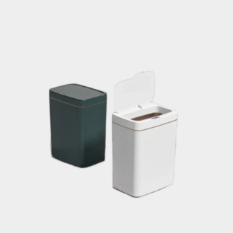 Poubelle intelligente de 15 litres, poubelle automatique sans contact, capteur étanche pour salle de bain, cuisine, chambre à coucher, panier moderne sans odeur