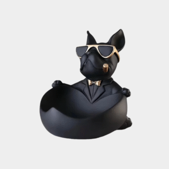 Décor à la maison Cool chien Figurine chien Statue boîte de rangement Animal ornement résine artisanat Art Sculpture Figurine décoration de la maison cadeau