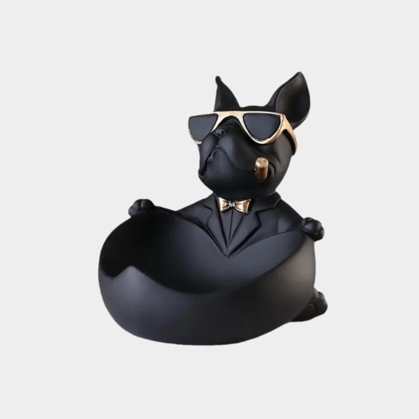 Décor à la maison Cool chien Figurine chien Statue boîte de rangement Animal ornement résine artisanat Art Sculpture Figurine décoration de la maison cadeau