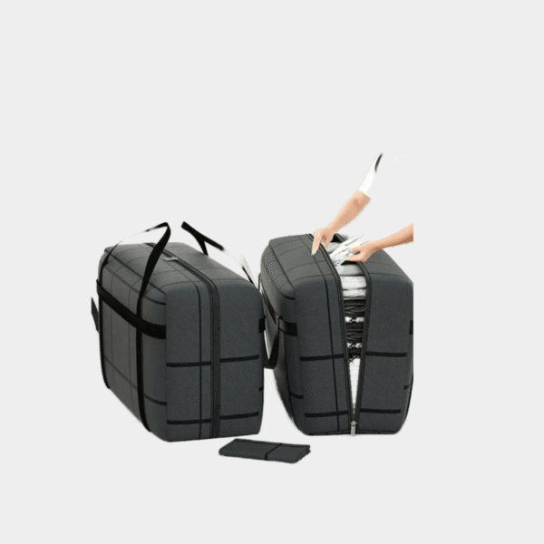 Sac de rangement en matériau Composite noir, grande capacité et Super porteur, anti-poussière et résistant à l'humidité avec fermeture éclair, 1 pièce