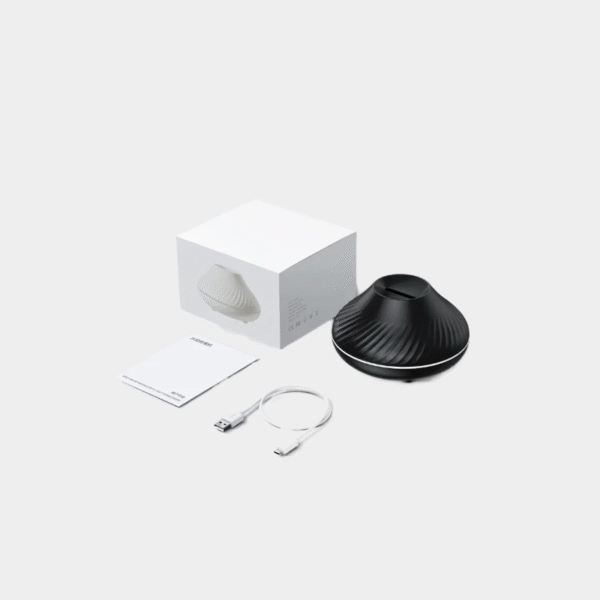 Humidificateur d'aromathérapie flamme de bureau de style maison nordique Atmosphère Lumière Brouillard élevé Calme Petit espace et économie