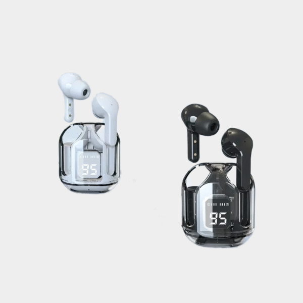 T2 Tws Casque Bluetooth sans fil Casques sans fil transparents Écouteurs à affichage numérique Power Sound Stéréo pour Smartphones