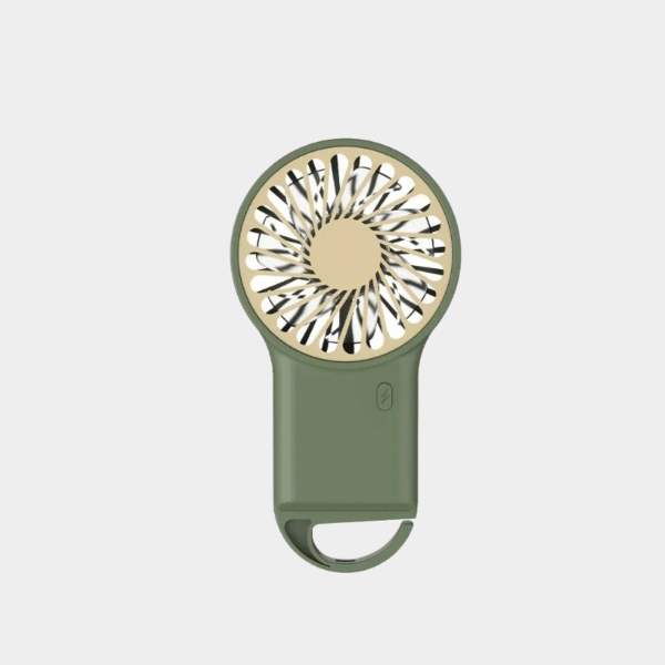 Nouveau Mini ventilateur portatif pliable de bureau, Rechargeable par USB, conception de dessin animé avec crochet pour l'alpinisme, l'extérieur, l'usage de la maison et du bureau