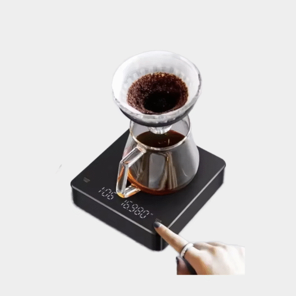 Balance de café rechargeable numérique avec chronomètre Écran LED Espresso USB 3kg Max.Weighing 0,1g Mesures de haute précision Balance de cuisine
