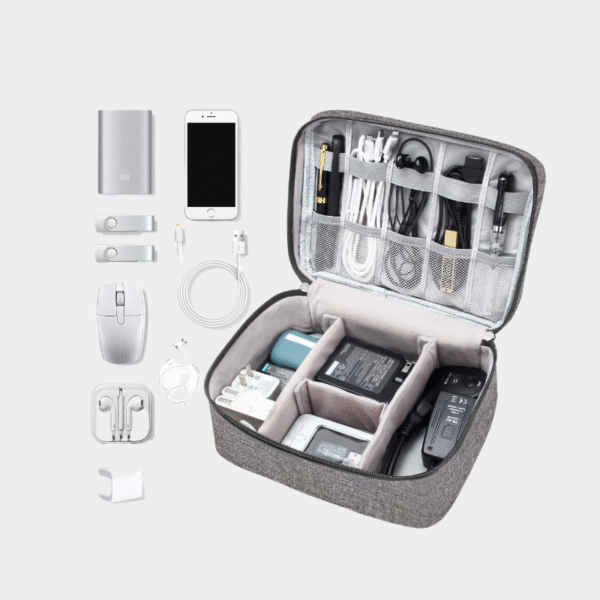 Portable sac de stockage numérique Gadget USB Cable Waterproof Organizer Pouch Electronics Accessories Pack Fournitures