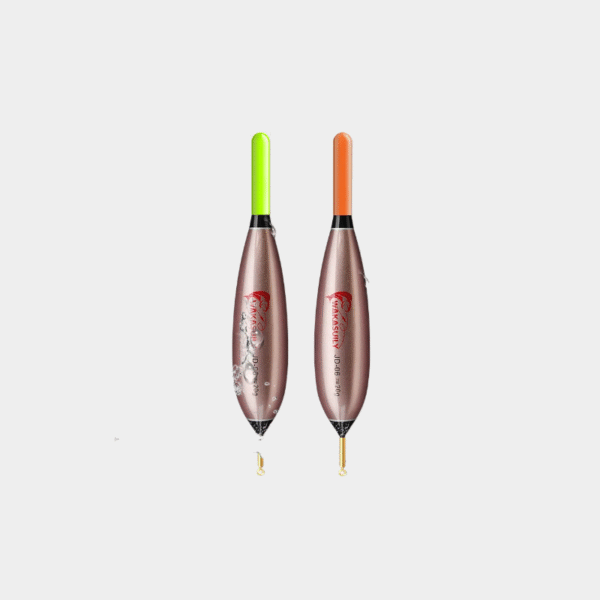 Flotteur de pêche en roche, ensemble de 2 pièces, veilleuse courte, flotteur électronique avec LED rouge/vert, 1 luminosité, équipement de pêche en plein air, nouveauté 2025
