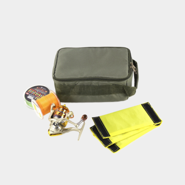 Sac de pêche à bas prix 3 en 1, moulinet de pêche, ligne de pêche, crochet de leurre, sac à main de rangement, équipement de pêche à la carpe en plein air N0237