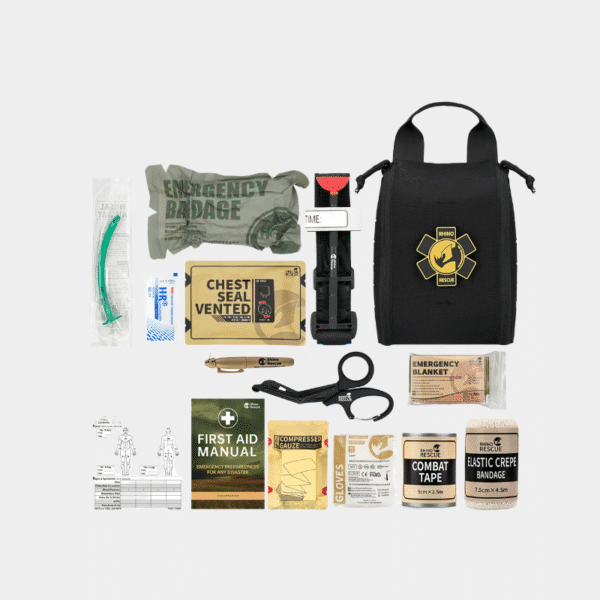 Kit de traumatologie tactique de sauvetage Rhino, trousse de premiers soins, pochette Molle, sac de Combat d'urgence, équipement de poche Ifak, Kit de Camping en plein air