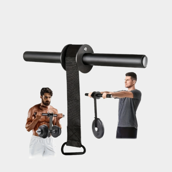 Renforceur de poignet et d'avant-bras en fer, bâton d'entraînement musculaire, équipement de force noir, taille universelle, équipement de sport de plein air